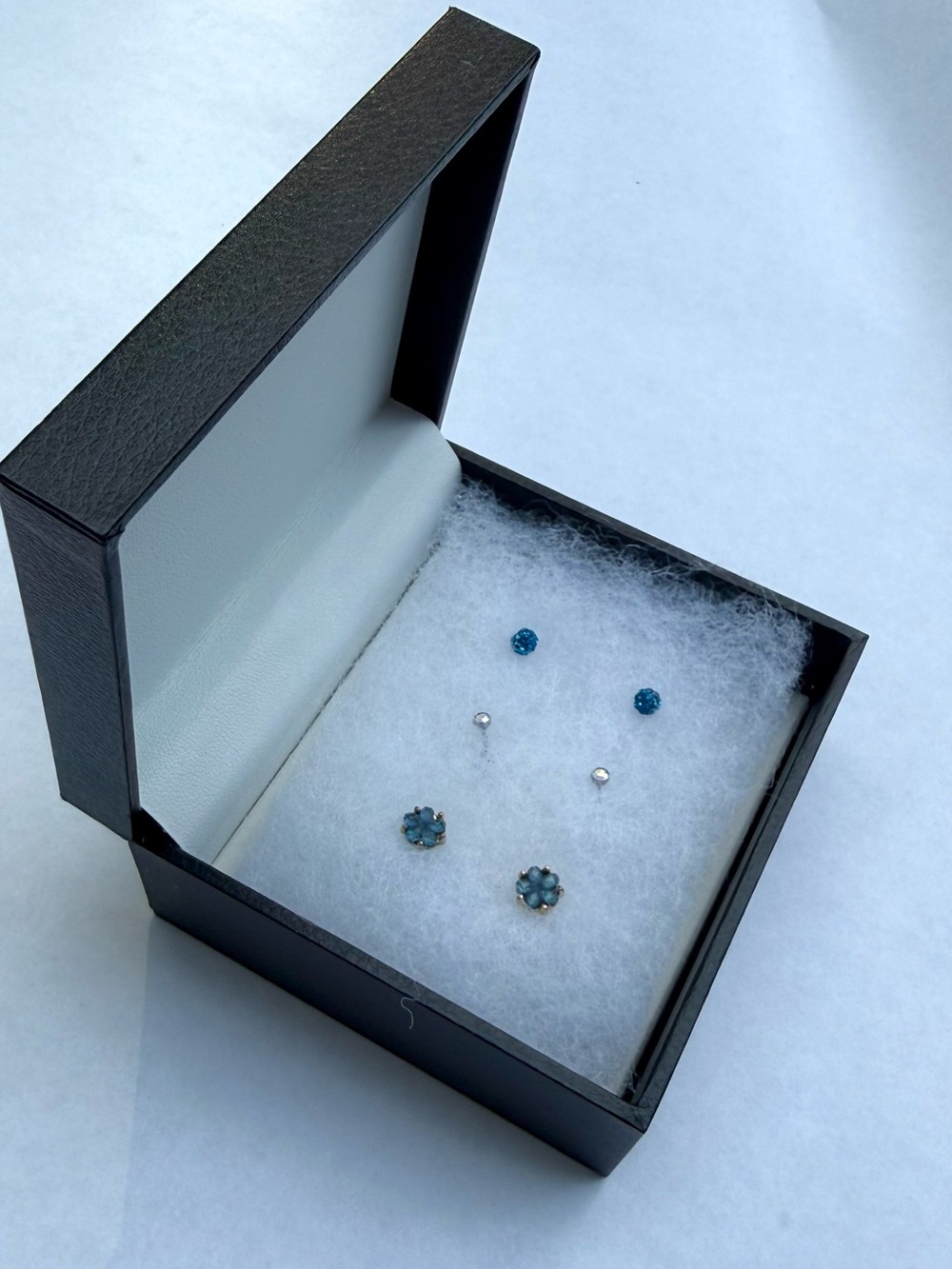 Blue and Crystal Earring 3 Pack